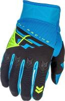 Fly Racing - Fly Racing F-16 Youth Gloves (2018) - 371-91102 Blue/Black 2XS - Image 1