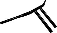 Drag Specialties - Drag Specialties 1-1/4in. Buffalo T-Bar w/ Straight Risers - 10in. - Black - 0601-2264 - Image 2