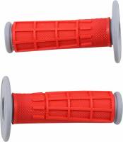 Moose Racing - Moose Racing Competition Diamond/Waffle Grips - Red - 0630-2666 - Image 1
