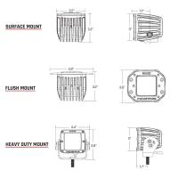 RIGID Industries - RIGID Industries D-Series PRO Hybrid-Flood LED - Pair - Black - Image 2