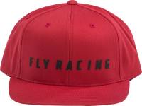 Fly Racing - Fly Racing Fly Logo Hat - 351-0962 - Red - OSFM - Image 2