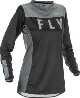 Fly Racing - Fly Racing Lite Womens Jersey - 374-6202X - Black/Gray - 2XL - Image 1