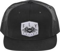Fly Racing - Fly Racing Freedom Trucker Hat - Black - 351-0064 - Black - OSFA - Image 1