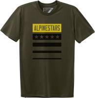 Alpinestars - Alpinestars National T-Shirt - 123072104690M - Military - Medium - Image 1