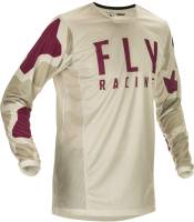Fly Racing - Fly Racing Kinetic K221 Jersey - 374-527L - Stone/Berry - Large - Image 1