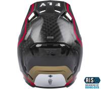 Fly Racing - Fly Racing Formula Carbon Axon Helmet - 73-4422S - Black/Red/Khaki - Small - Image 2