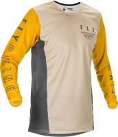 Fly Racing - Fly Racing Kinetic K121 Youth Jersey - 374-423YS - Mustard/Stone/Gray - Small - Image 1