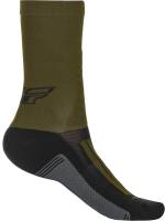 Fly Racing - Fly Racing Fly Factory Rider Sock - 350-0525L - Green/Black/Gray - Lg-XL - Image 2