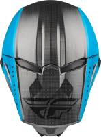Fly Racing - Fly Racing Kinetic Straight Edge Youth Helmet - 73-8633YL - Black/Blue/Gray - Large - Image 3