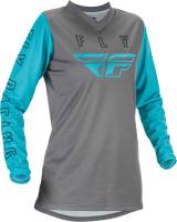 Fly Racing - Fly Racing F-16 Womens Jersey - 374-826M - Gray/Blue - Medium - Image 1
