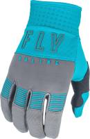 Fly Racing - Fly Racing F-16 Youth Gloves - 374-81601 - Gray/Blue - 01 - Image 1