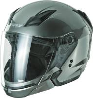 Fly Racing - Fly Racing Tourist Solid Helmet - F73-8102~1 - Titanium - X-Small - Image 1