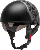 G-Max - G-Max HH-65 Naked Tormentor Helmet - H1658073 - Matte Black/Silver - X-Small - Image 1