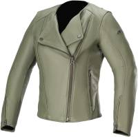 Alpinestars - Alpinestars Alice Leather Womens Jacket - 3115020-608-50 - Military Green - 36 - Image 1