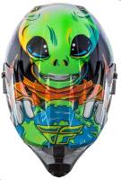 Fly Racing - Fly Racing Kinetic Invasion Youth Helmet - 73-3453YL - Green - Large - Image 4