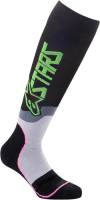 Alpinestars - Alpinestars MX Plus-2 Socks - 4701920-1669-L - Black/Green Neon/Pink Fluo - Large - Image 1