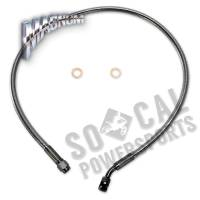 Magnum - Magnum Black Pearl Designer Series ABS Front Upper Brake Line - 10mm.  35deg. Banjo - 26in. - AS47126 - Image 1