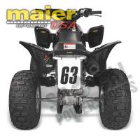 Maier Mfg - Maier Mfg Rear Number Plate - White - 509911 - Image 1