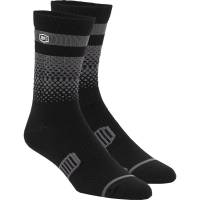 100% - 100% Advocate Socks - 24017-376-18 - Black/Charcoal - Lg-XL - Image 1