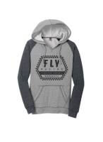 Fly Racing - Fly Racing Fly Track Womens Hoodie - 358-0085M - Gray Heather/Charcoal - Medium - Image 1