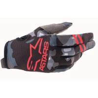 Alpinestars - Alpinestars Radar Gloves - 3561821-9133- L - Gray Camo/Red Fluo - Large - Image 1