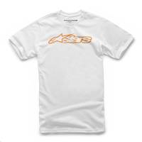 Alpinestars - Alpinestars Blaze Youth T-Shirt - 3038720002040S - White/Orange - Small - Image 1