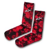 Alpinestars - Alpinestars Tie Dye Crew Socks - 1230-94950-30-L - Red - Large - Image 1