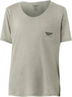 Fly Racing - Fly Racing Fly Chill Womens T-Shirt - 356-0031X - Stone - X-Large - Image 1