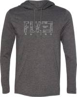 Fly Racing - Fly Racing Fly Finish Line Hoodie - 354-0065L - Dark Gray Heather - Large - Image 1