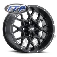 ITP - ITP Hurricane Wheel - 16x7 - 5+2 Offset - 4/110 - Matte Black - 1621964017B - Image 1