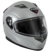 Zoan - Zoan Flux 4.1 Solid Snow Helmet with Double Lens - 037-025SN - Silver - Medium - Image 1