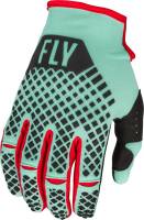 Fly Racing - Fly Racing Kinetic S.E. Rave Youth Gloves - 376-415YM - Mint/Black/Red - Medium - Image 1