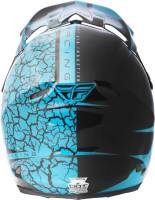 Fly Racing - Fly Racing F2 Carbon Fracture Helmet - 73-4173-4-L - Light Blue/Black - Large - Image 3
