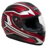 Zoan - Zoan Thunder Electra Graphics Snow Helmet with Double Lens Shield - 223-105SN - Red - Medium - Image 1