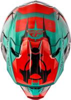 Fly Racing - Fly Racing Toxin Original Helmet - 73-85182X - Red/Teal/Black - 2XL - Image 4