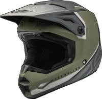 Fly Racing - Fly Racing Kinetic Vision Helmet - F73-8652X - Matte Olive Green/Gray - 2XL - Image 1