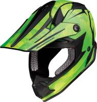 Moose Racing - Moose Racing F.I. Agroid Camo Youth Helmet - 0111-1523 - Yellow/Green - Small - Image 3