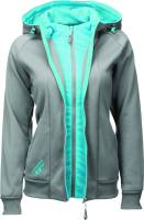 Fly Racing - Fly Racing Track Womens Hoody - 358-0106L - Gray/Blue - Large - Image 1