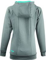Fly Racing - Fly Racing Track Womens Hoody - 358-0106L - Gray/Blue - Large - Image 2