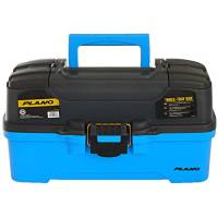 Plano - Plano 3-Tray Tackle Box w/Dual Top Access - Smoke &amp; Bright Blue - Image 1