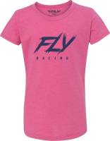Fly Racing - Fly Racing Fly Edge Girls T-Shirt - 356-0175YS - Pink - Small - Image 1