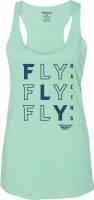 Fly Racing - Fly Racing Fly Tic Tac Toe Womens Tank Top - 356-6161X - Green - X-Large - Image 1
