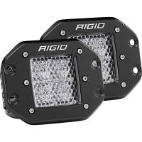 RIGID Industries - RIGID Industries D-Series PRO - Flush Mount - Diffused - Pair - Black - Image 1