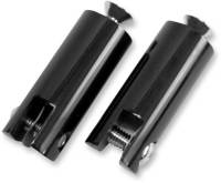 Accutronix - Accutronix Billet Footpeg Mounts - 1 1/2in. Rear Peg Mounts with 3/8in.-16 x 2in. Mounting Bolts - Black - FPMT500-B - Image 2