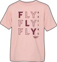 Fly Racing - Fly Racing Fly Tic Tac Toe Youth T-Shirt - 356-0173YM - Peach - Medium - Image 1