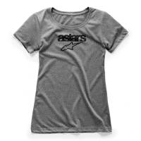 Alpinestars - Alpinestars Heritage Blaze Womens T-Shirt - 1W38-73004-1026-XS - Heather Gray - X-Small - Image 1