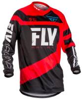 Fly Racing - Fly Racing F-16 Youth Jersey (2018) - 371-922YL - Red/Black/Gray - Large - Image 1