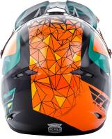 Fly Racing - Fly Racing Kinetic Crux Helmet - 73-3388S - Teal/Orange/Black - Small - Image 3