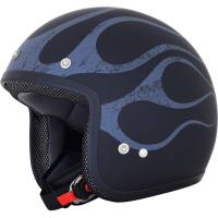 AFX - AFX FX-75 Flame Helmet - 0104-2306 - Matte Black/Gray Flame - X-Small - Image 1