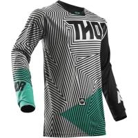 Thor - Thor Pulse Geotec Youth Jersey - XF-2-2912-1508 - Black/Teal - Small - Image 1